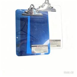 Portapapeles con Clip Grande Azul
