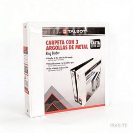 Talbot Carpeta 3 Argollas Carta